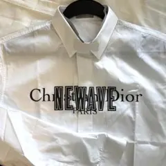 DIOR HOMME ロゴ入りホワイトシャツ 39size(L)のサムネイル