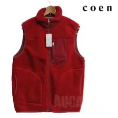 タグ付き coen コーエン ボアベスト Sサイズ レッド 071J51のサムネイル