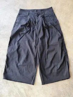 00s GAP HIGH RISE WIDE-LEG ブラックバギーショーツ