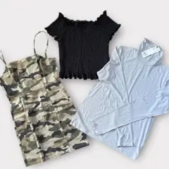 【3点セット】H&M・Forever21・GU まとめ売り Y2K コーデ