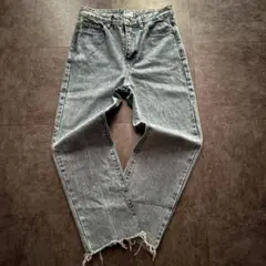 希少 メゾンプリンス デニムパンツ カットオフ ブルー 加工 アメカジ y2k