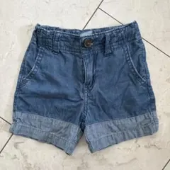 【超美品】babyGAP デニムショートパンツ 夏ズボンベビー 80cm