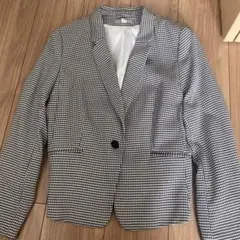 【新品未使用】H&M ハウンドトゥース テーラードジャケット 42P