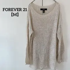 FOREVER 21 【M】ベージュ 長袖 ニット セーター レディースのサムネイル