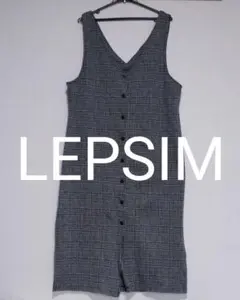 LEPSIM レディース 千鳥格子 チェック ワンピース