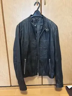 ライダース メンズ　革ジャン　ジャケット　羊革