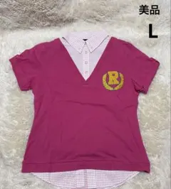 美品　レディース　ラッセルノゴルフシャツ　Lのサムネイル