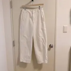 UNIQLO U ホワイト ワイドパンツ M(64)