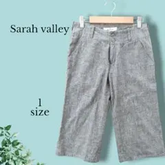 Sarah valley ハーフパンツ 麻 綿 リネン グレンチェック 日本製