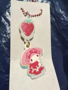 マイメロディ いちご アクリルキーホルダー