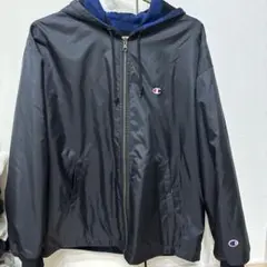 Champion フード付きナイロンジャケット チェック柄　Mサイズ