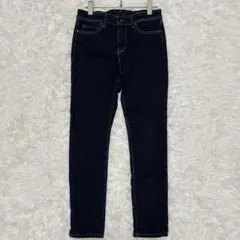 ユニクロジーンズ スキニーデニムパンツ インディゴ 25 ストレッチ 美脚