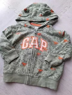 【即日発送】GAP 恐竜柄 フード　パーカー 18-24ヶ月　春〜初夏