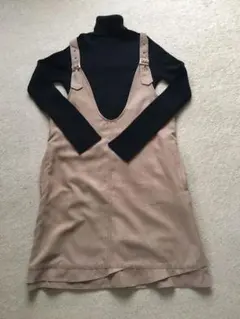 プロポーションボディドレッシング スエード風ジャンパースカート