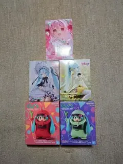 初音ミク プライズフィギュア 5点セット