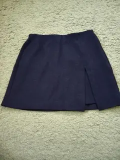 GU ネイビー スリットミニスカート Lサイズ