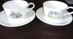 街並みデザイン カップ＆ソーサー 2客セット ハウス型ケース付 街並みデザイン カップ＆ソーサー 2客セット ハウス型ケース付 - メルカリ