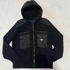 ✨極美品✨プラダ テクニカルジャケット 三角ロゴ フーディ切替 メンズ XL