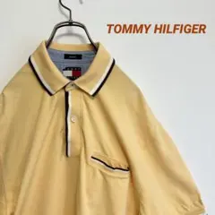 90s古着　トミーヒルフィガー　半袖ポロシャツ　ＳＰ　イエロー系