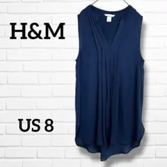 H&M ネイビー ノースリーブ チュニック 【US 8】 エイチアンドエム