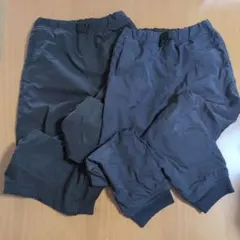 GU ネイビー ・ブラック長ズボン 2枚セット 140cm