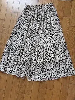COTORICAヒョウ柄 プリーツロングスカート ウエスト69〜77cmのサムネイル