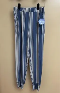 フローズン 接触冷感 ストライプ柄 パンツ　サルエル