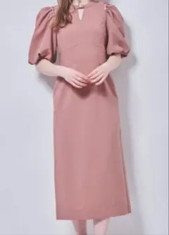 31 Sons de mode 麻調ワンピース ピンク