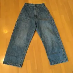 【美品】KBF ワイドレッグ 　ハイウエスト　デニムパンツのサムネイル