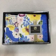 【未使用品】Anna Lascari 花柄タオルセット