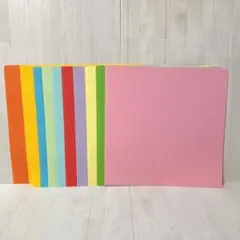 ✨折り紙 大きい 10色100枚入 25cm×25cm 正方形