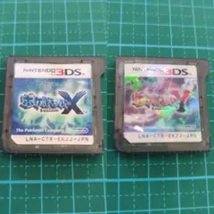 ポケットモンスター Ｘ＆Ｙ ２本セット クリアカートリッジカスタム