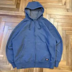 00s Dickies ディッキーズ ジップ パーカー 同色ロゴ カーハート