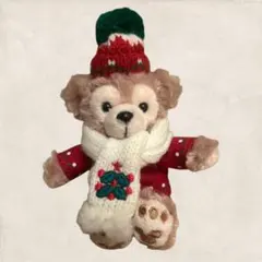 ディズニークリスマス2010 ダッフィーぬいぐるみキーホルダー