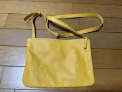 agnesb ショルダーバッグ イエロー