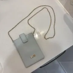 サマンサタバサプチチョイス ディズニーコラボライトブルースマホショルダーバッグ