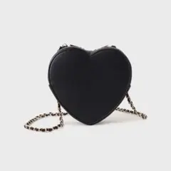 新品タグ付 OPAQUE.CLIP ハートシェイプミニショルダーバッグ ブラック
