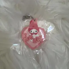 サンリオ　メルヘン工房おなまえホルダー　ミニチュアラバーマスコット　マイメロディ