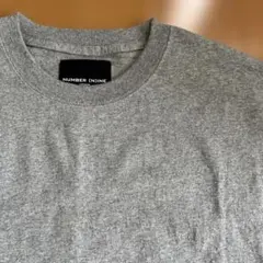 『美品』NUMBER (N)INE グレー 無地 半袖カットソーのサムネイル