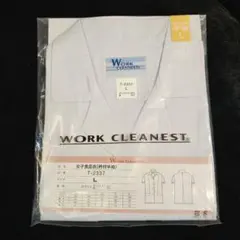 【新品】WORK CLEANEST 女子食品衣 衿付半袖 Lサイズ T-2337のサムネイル