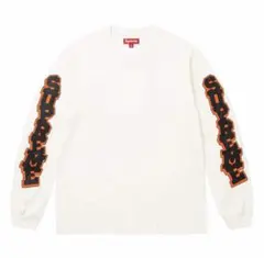 Supreme Cracked Sleeve L/S Top S ホワイト - メルカリ