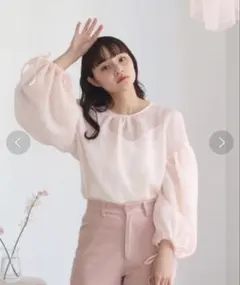 muguet emboss volume blouse ミュゲ