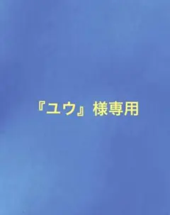 ユウ様専用ページ