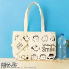 【新品未使用】スヌーピー PEANUTS “笑顔”トート＆ミニポーチ