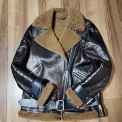 最終価格定価23万ALLSAINTSムートンライダースジャケット M