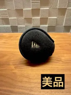【美品】ニューエラ newera ブラック イヤーマフ　耳あて 折りたたみ式