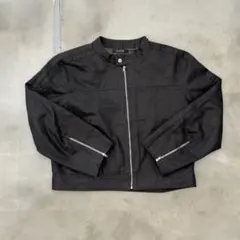 ストーンウォッシュ加工刺繍ライダースジャケット