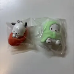 サンリオ ポチャッコ おくるみベイビーマスコット おふとんかぶりっこ ガチャ