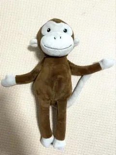 動く手足のブラウンサルぬいぐるみ