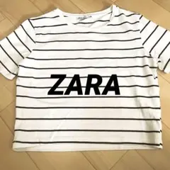 ZARA ストレッチ ショート丈Tシャツ L